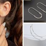 Brincos conceituais para o atacadista de prata