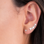 Brinco ear cuff prata 925 pode ser usado com outros acessórios?